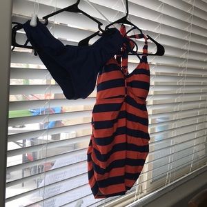 Motherhood maternity two piece bathing suit